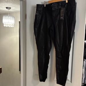Torrid Premium Black Leather Pants